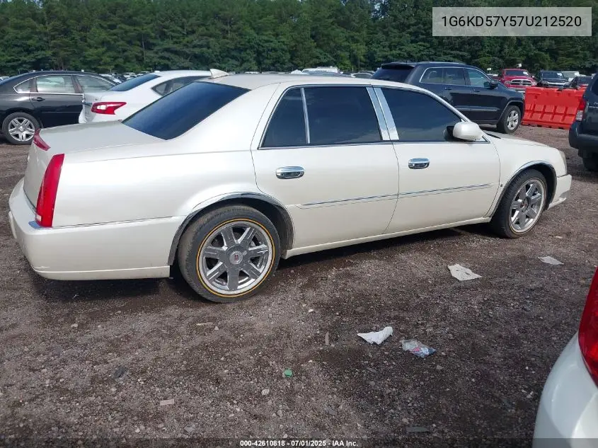 2007 Cadillac Dts Luxury I VIN: 1G6KD57Y57U212520 Lot: 42610818