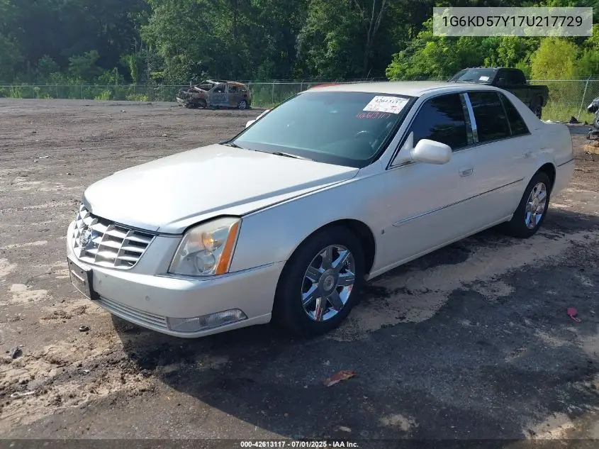 2007 Cadillac Dts Luxury I VIN: 1G6KD57Y17U217729 Lot: 42613117