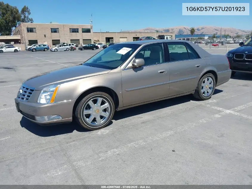 2007 Cadillac Dts Luxury I VIN: 1G6KD57Y57U201923 Lot: 42697540
