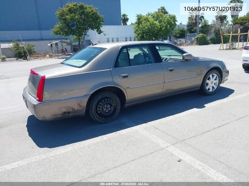 2007 Cadillac Dts Luxury I VIN: 1G6KD57Y57U201923 Lot: 42697540