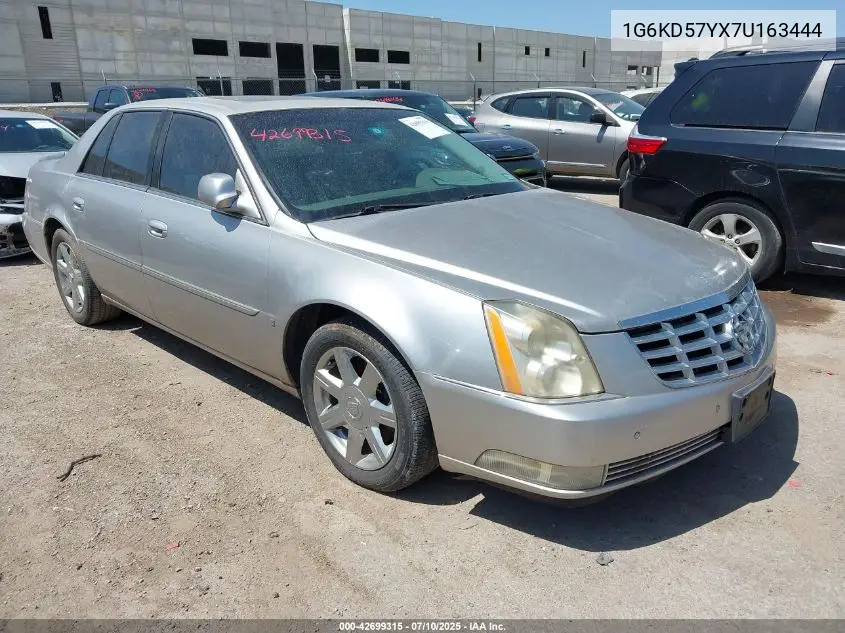 2007 Cadillac Dts Luxury I VIN: 1G6KD57YX7U163444 Lot: 42699315