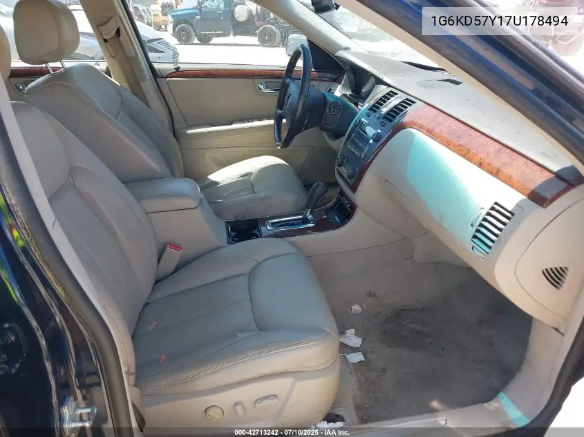 2007 Cadillac Dts Luxury I VIN: 1G6KD57Y17U178494 Lot: 42713242