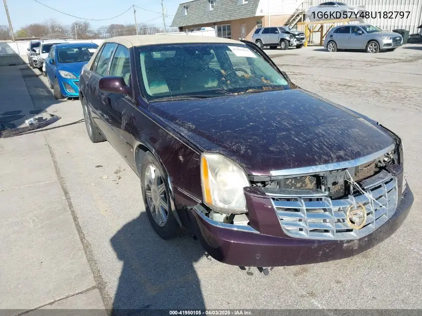 2008 Cadillac Dts 1Sd VIN: 1G6KD57Y48U182797 Lot: 41950105