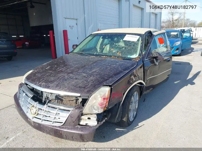 2008 Cadillac Dts 1Sd VIN: 1G6KD57Y48U182797 Lot: 41950105