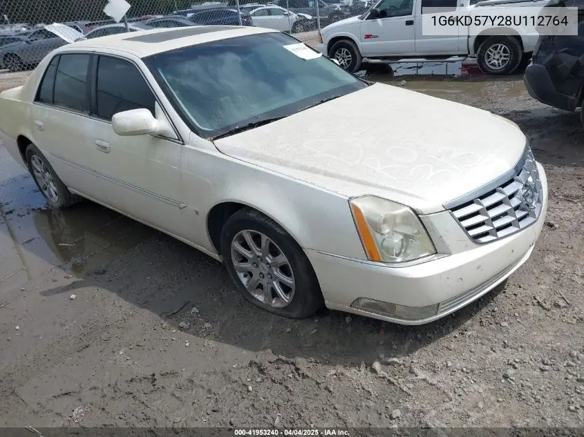 2008 Cadillac Dts 1Sc VIN: 1G6KD57Y28U112764 Lot: 41953240