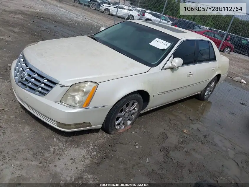 2008 Cadillac Dts 1Sc VIN: 1G6KD57Y28U112764 Lot: 41953240
