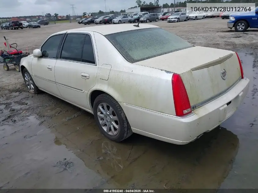 2008 Cadillac Dts 1Sc VIN: 1G6KD57Y28U112764 Lot: 41953240