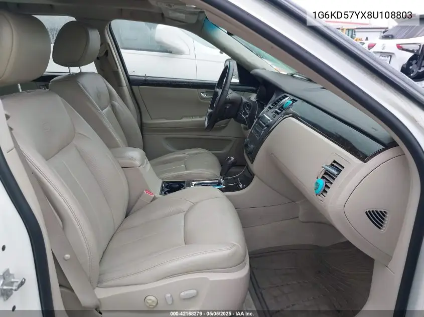 2008 Cadillac Dts 1Sc VIN: 1G6KD57YX8U108803 Lot: 42168279