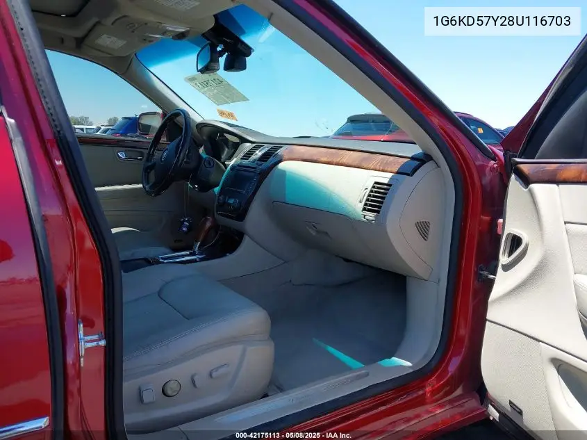 2008 Cadillac Dts 1Sd VIN: 1G6KD57Y28U116703 Lot: 42175113