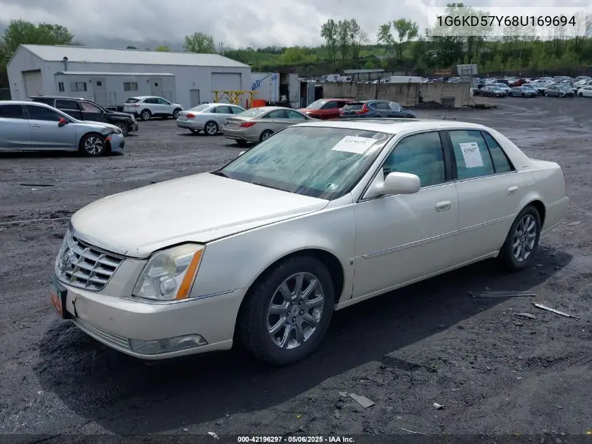2008 Cadillac Dts 1Sc VIN: 1G6KD57Y68U169694 Lot: 42196297