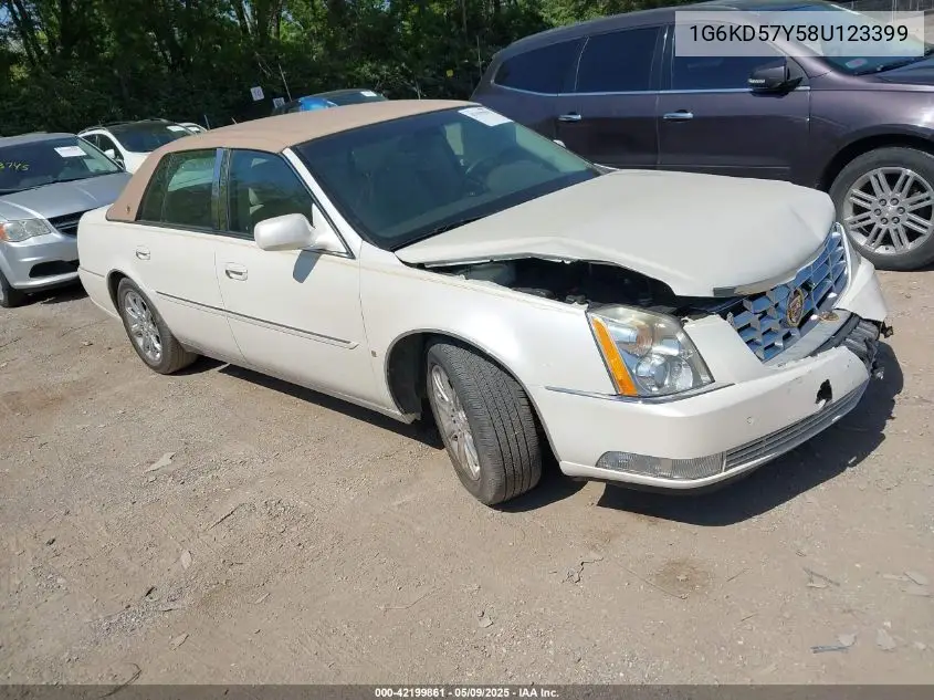 2008 Cadillac Dts 1Sc VIN: 1G6KD57Y58U123399 Lot: 42199861