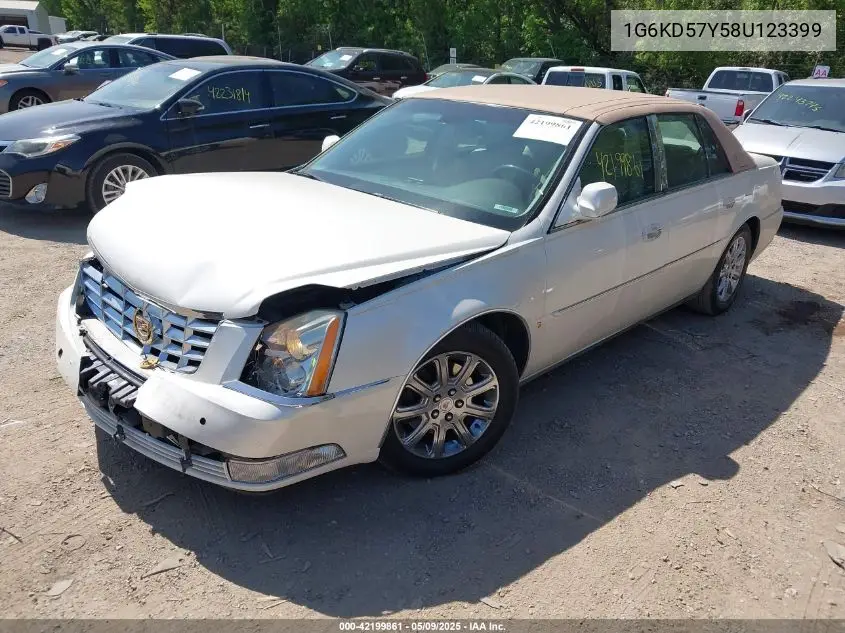 2008 Cadillac Dts 1Sc VIN: 1G6KD57Y58U123399 Lot: 42199861