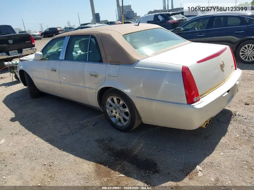 2008 Cadillac Dts 1Sc VIN: 1G6KD57Y58U123399 Lot: 42199861