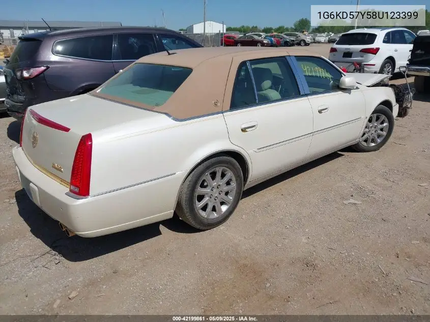 2008 Cadillac Dts 1Sc VIN: 1G6KD57Y58U123399 Lot: 42199861