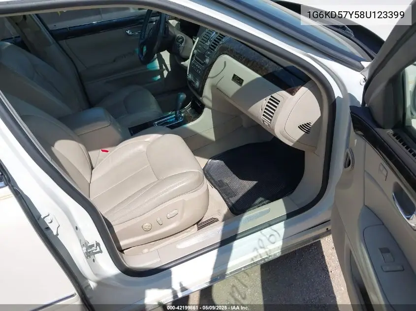 2008 Cadillac Dts 1Sc VIN: 1G6KD57Y58U123399 Lot: 42199861