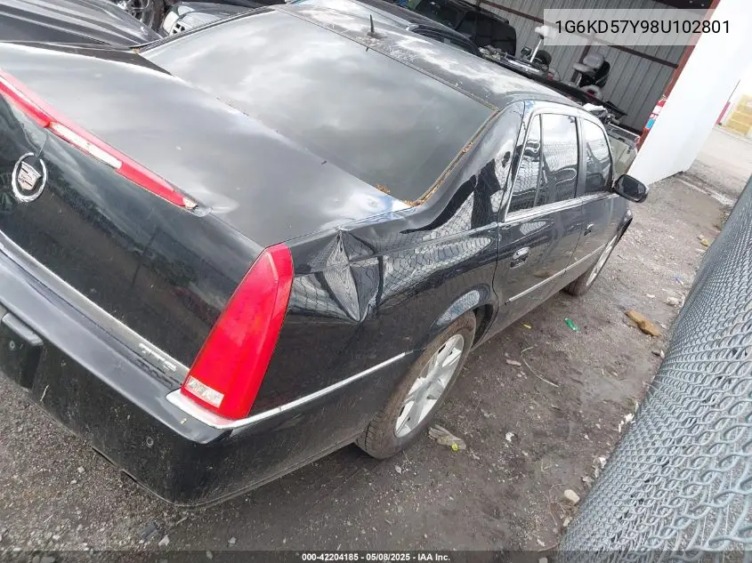 2008 Cadillac Dts 1Sc VIN: 1G6KD57Y98U102801 Lot: 42204185