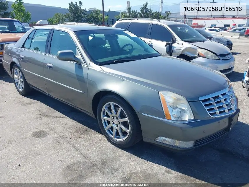 2008 Cadillac Dts 1Se VIN: 1G6KD57958U186513 Lot: 42245139