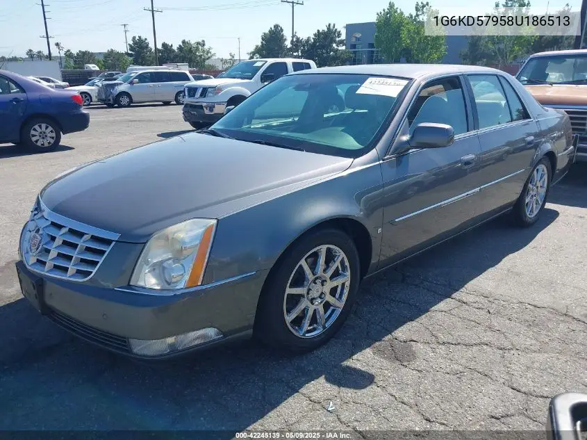 2008 Cadillac Dts 1Se VIN: 1G6KD57958U186513 Lot: 42245139