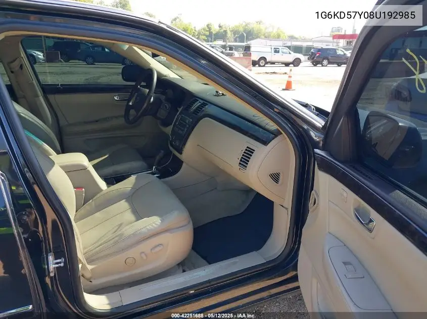 2008 Cadillac Dts 1Sc VIN: 1G6KD57Y08U192985 Lot: 42251688