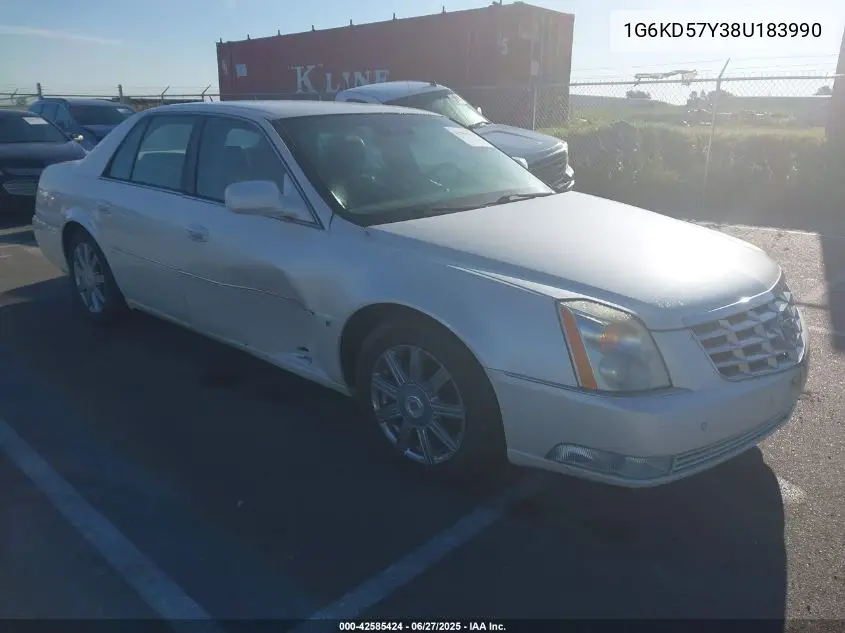 2008 Cadillac Dts 1Sc VIN: 1G6KD57Y38U183990 Lot: 42585424