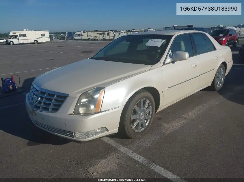 2008 Cadillac Dts 1Sc VIN: 1G6KD57Y38U183990 Lot: 42585424
