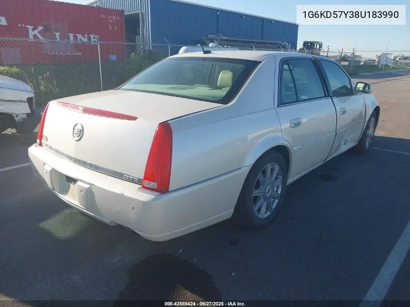 2008 Cadillac Dts 1Sc VIN: 1G6KD57Y38U183990 Lot: 42585424