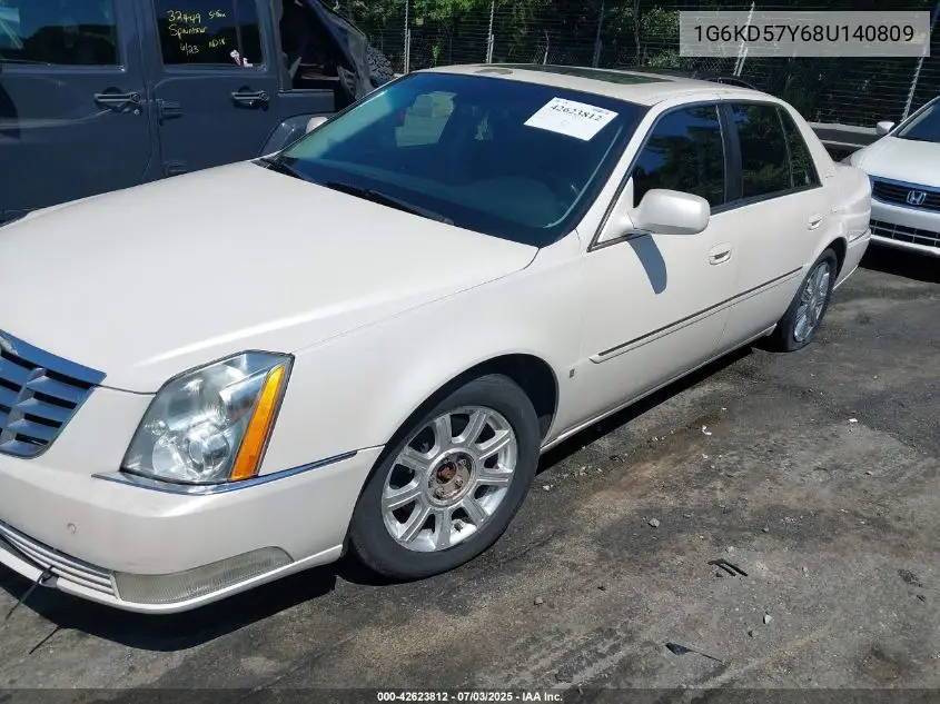 2008 Cadillac Dts 1Sd VIN: 1G6KD57Y68U140809 Lot: 42623812