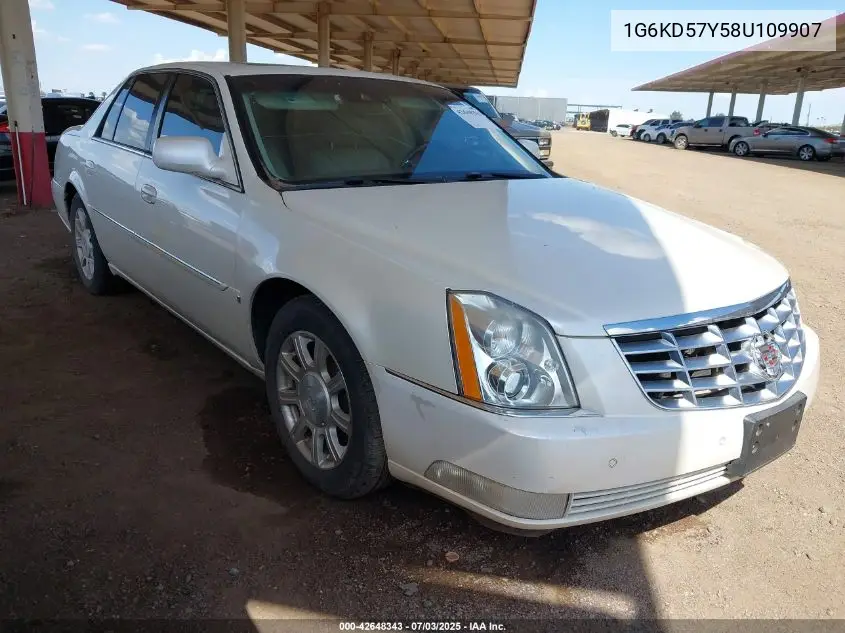 2008 Cadillac Dts 1Sb VIN: 1G6KD57Y58U109907 Lot: 42648343