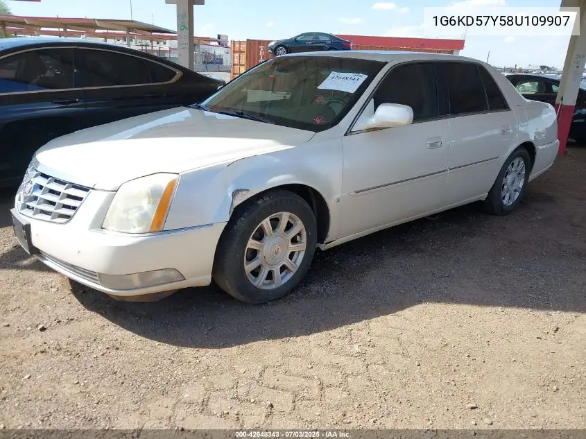 2008 Cadillac Dts 1Sb VIN: 1G6KD57Y58U109907 Lot: 42648343