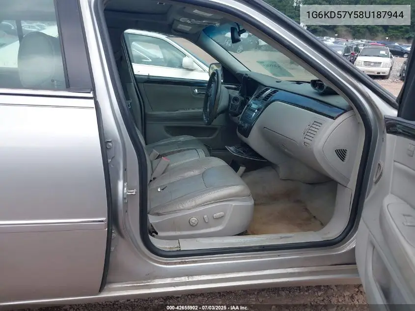 2008 Cadillac Dts 1Sb VIN: 1G6KD57Y58U187944 Lot: 42655902