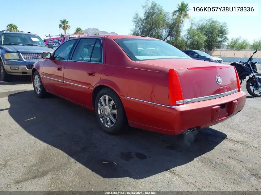 2008 Cadillac Dts 1Sb VIN: 1G6KD57Y38U178336 Lot: 42667145
