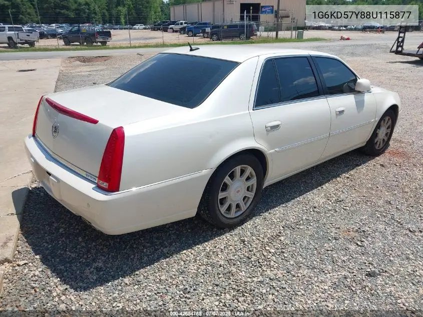 2008 Cadillac Dts 1Sb VIN: 1G6KD57Y88U115877 Lot: 42684768