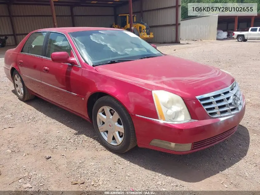 2008 Cadillac Dts 1Sc VIN: 1G6KD57Y28U102655 Lot: 42685025