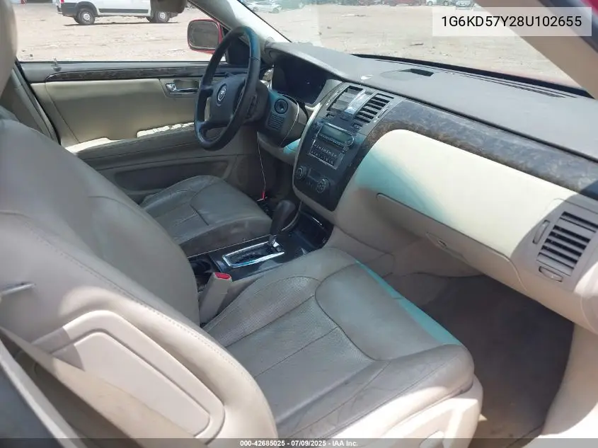 2008 Cadillac Dts 1Sc VIN: 1G6KD57Y28U102655 Lot: 42685025