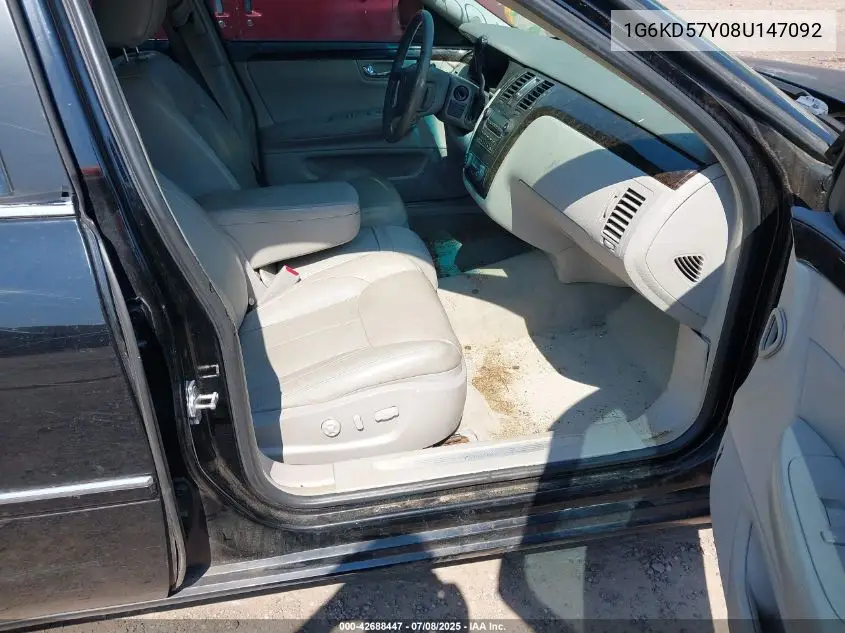 2008 Cadillac Dts 1Sb VIN: 1G6KD57Y08U147092 Lot: 42688447