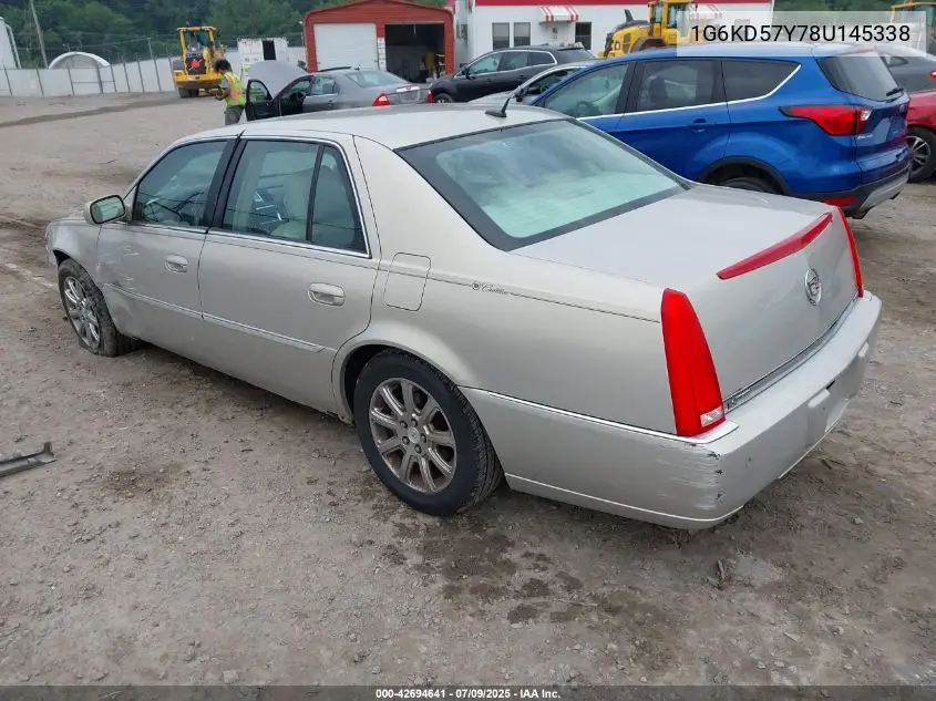 2008 Cadillac Dts 1Sb VIN: 1G6KD57Y78U145338 Lot: 42694641