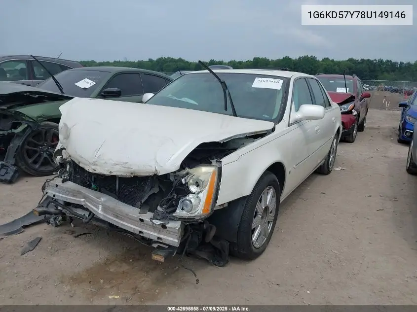 2008 Cadillac Dts 1Sd VIN: 1G6KD57Y78U149146 Lot: 42695858