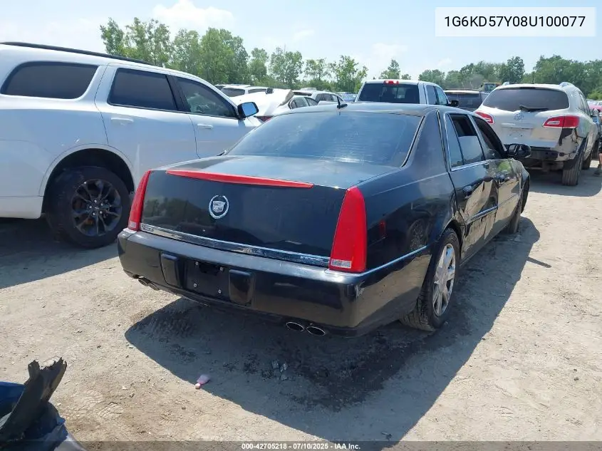 2008 Cadillac Dts 1Sa VIN: 1G6KD57Y08U100077 Lot: 42705218