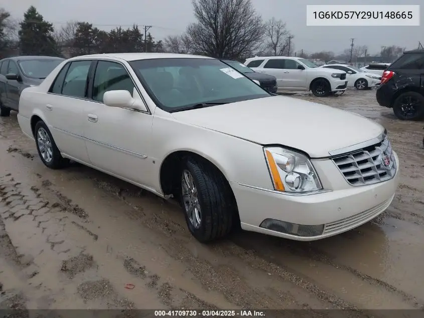 2009 Cadillac Dts 1Sb VIN: 1G6KD57Y29U148665 Lot: 41709730