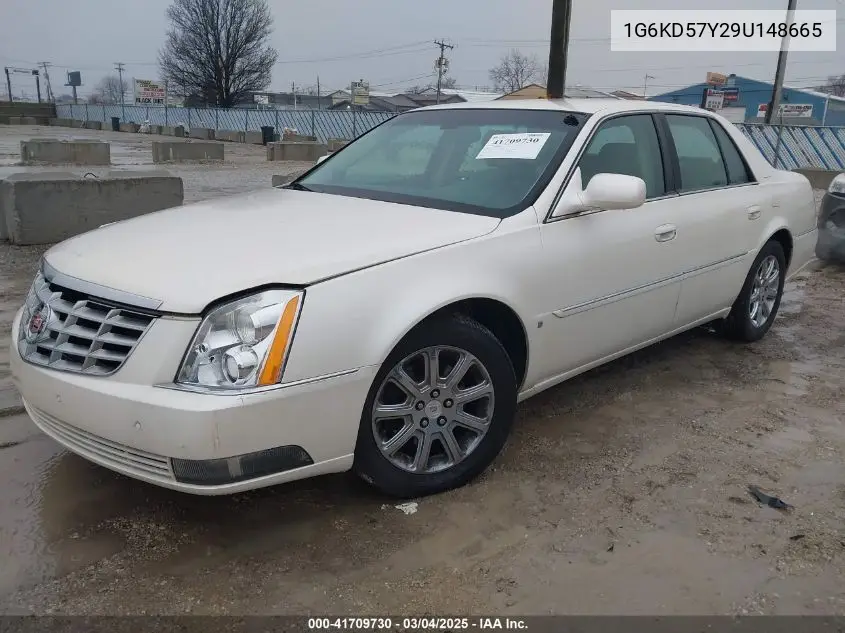 2009 Cadillac Dts 1Sb VIN: 1G6KD57Y29U148665 Lot: 41709730