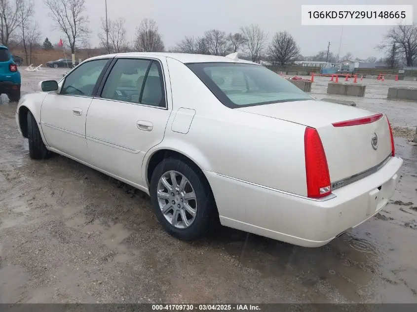 2009 Cadillac Dts 1Sb VIN: 1G6KD57Y29U148665 Lot: 41709730