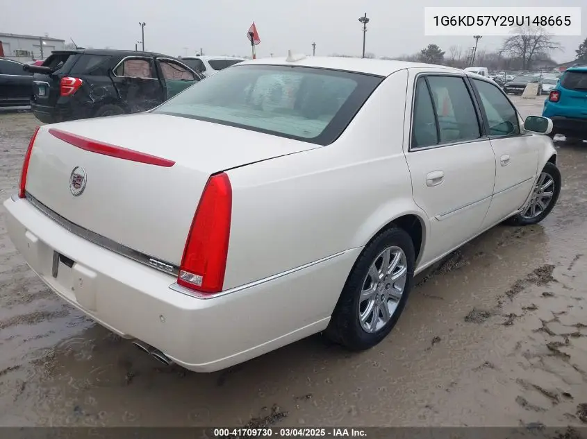 2009 Cadillac Dts 1Sb VIN: 1G6KD57Y29U148665 Lot: 41709730