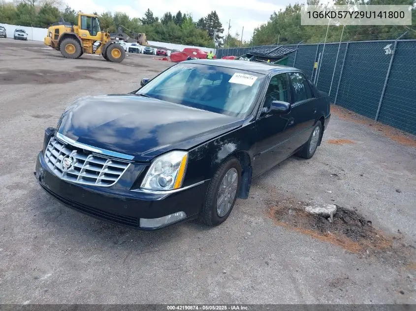 2009 Cadillac Dts 1Sd VIN: 1G6KD57Y29U141800 Lot: 42190874