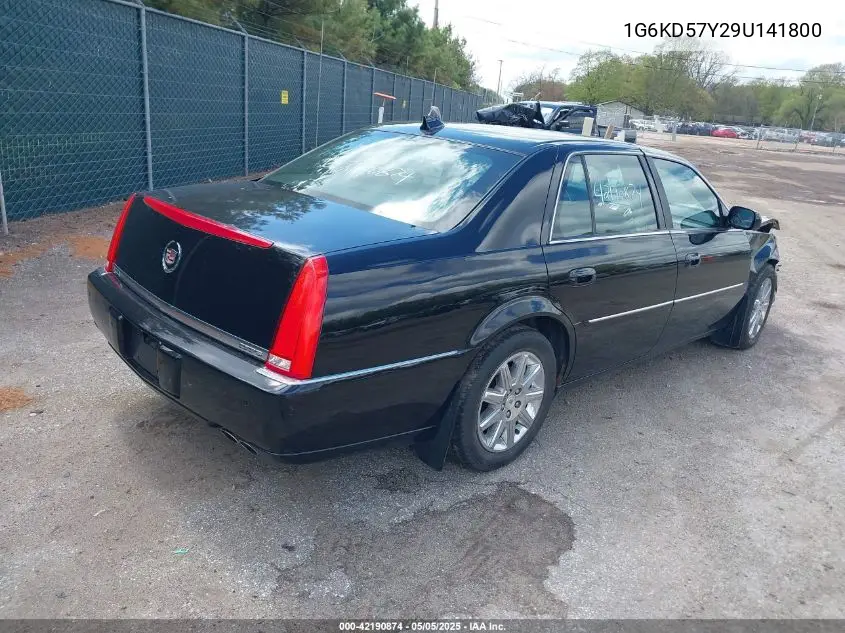 2009 Cadillac Dts 1Sd VIN: 1G6KD57Y29U141800 Lot: 42190874