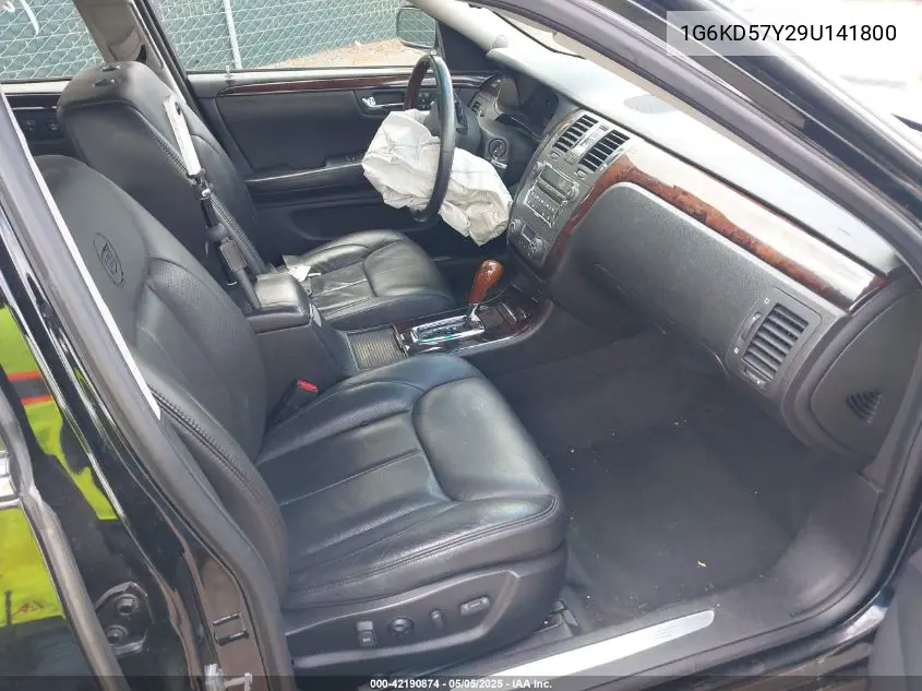 2009 Cadillac Dts 1Sd VIN: 1G6KD57Y29U141800 Lot: 42190874