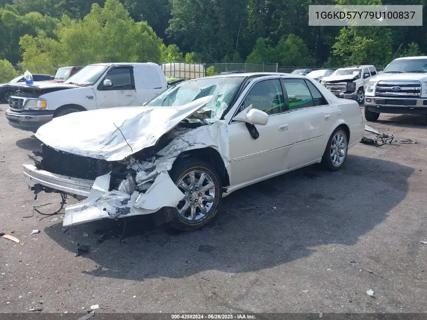 2009 Cadillac Dts 1Sb VIN: 1G6KD57Y79U100837 Lot: 42582524