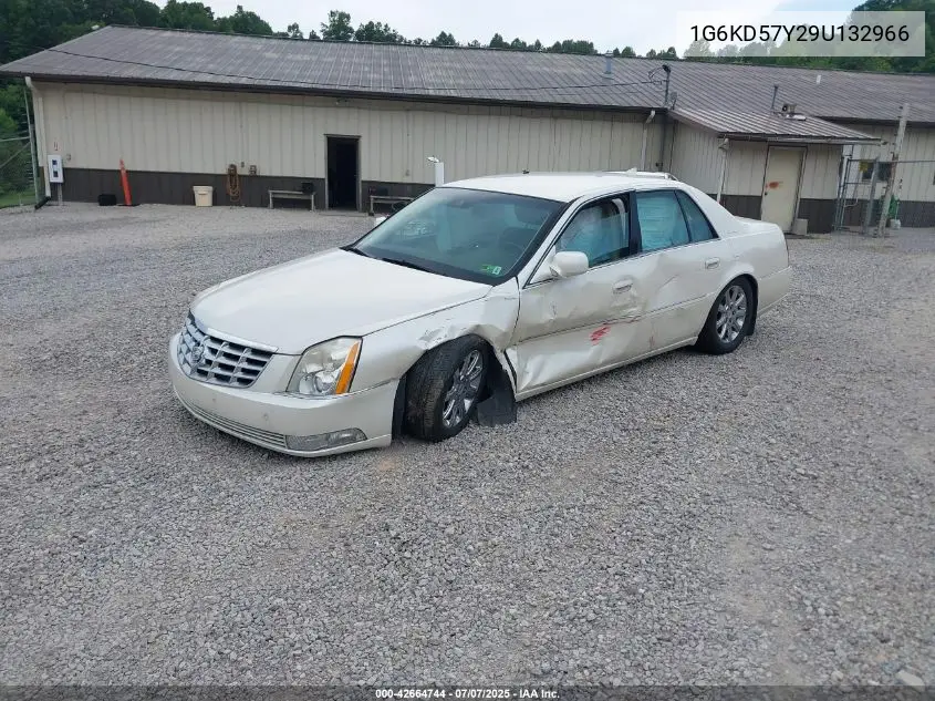 2009 Cadillac Dts 1Sb VIN: 1G6KD57Y29U132966 Lot: 42664744