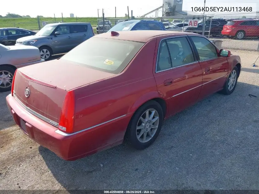 2010 Cadillac Dts Luxury Collection VIN: 1G6KD5EY2AU113468 Lot: 42594658