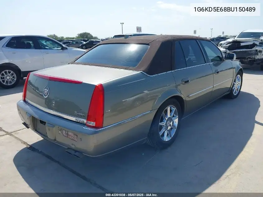 2011 Cadillac Dts Luxury Collection VIN: 1G6KD5E68BU150489 Lot: 42201038
