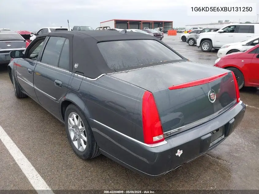 2011 Cadillac Dts Luxury Collection VIN: 1G6KD5E6XBU131250 Lot: 42204699